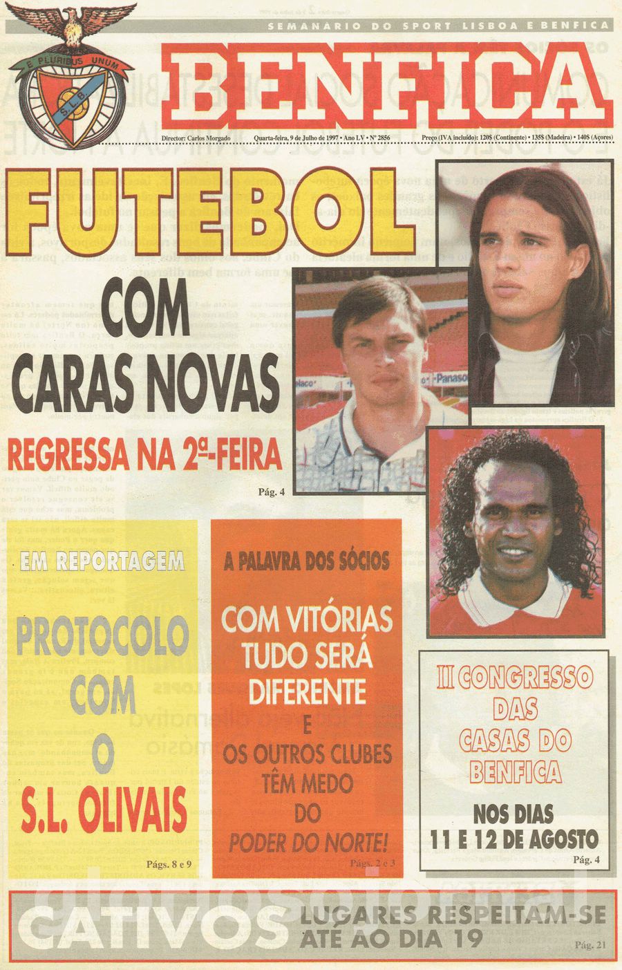 jornal o benfica 2856 1997-07-09